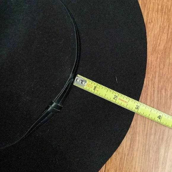 Black wool hat - ecote - 1 size- 3 in brim - Picture 5 of 5
